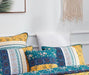DaDa Bedding Set of 2 Bohemian Patchwork WildFlowers Floral Gardenia Throw Pillow Covers, 18" x 18" (JHW886) - DaDa Bedding Collection