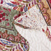DaDa Bedding Rustic Bed in a Bag Bundle Set - Cranberry Sage Chevron Floral Bedding Set (JHW-924) - DaDa Bedding Collection