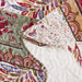 Bedspread - DaDa Bedding Rustic Bohemian Patchwork Cranberry Sage Chevron Floral Bedspread Set (JHW-924) - DaDa Bedding Collection