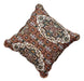 DaDa Bedding Rustic Earthy Cross Motif Folk Style Scalloped Euro Pillow Sham Cover, 26" x 26" (JHW944) - DaDa Bedding Collection