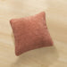 DaDalogy Bedding Set of 2-Pieces Terracotta Warm Brick Coral Orange Velour Corduroy Throw Pillow Covers - 18" x 18" (JHW952) - DaDa Bedding Collection