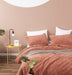 DaDalogy Bedding Terracotta Coral Brick Orange Soft Velour Corduroy Bedspread Set (JHW952) - DaDa Bedding Collection