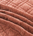 DaDalogy Bedding Terracotta Coral Brick Orange Soft Velour Corduroy Bedspread Set (JHW952) - DaDa Bedding Collection