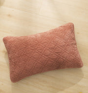 DaDalogy Bedding Terracotta Coral Brick Orange Soft Velour Corduroy Bedspread Set (JHW952) - DaDa Bedding Collection