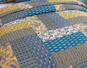 DaDa Bedding Honey Cove Garden Floral Paisley Cottage Patchwork Bedspread Set (JHW-957) - DaDa Bedding Collection