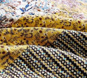 DaDa Bedding Honey Cove Garden Floral Paisley Cottage Patchwork Bedspread Set (JHW-957) - DaDa Bedding Collection