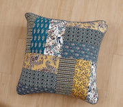 DaDalogy Bedding Set of 2 Honey Cove Floral Patchwork Throw Pillow Covers, 18" x 18" (JHW957) - DaDa Bedding Collection