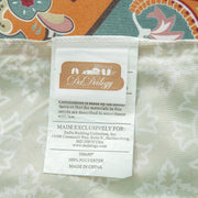 DaDalogy Bedding Bohemian Duvet Cover w/Pillow Cases - Reversible Coral Teal Floral Paisley Botanical Garden Party - Bright Vibrant Multi-Colorful Blue Salmon Pink - DaDa Bedding Collection