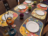 DaDa Bedding Set of 6-Pieces Hand-Made Placemats Cotton Fairytale Cottage Garden Patchwork Floral Table Mats - DaDa Bedding Collection