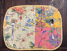 DaDa Bedding Set of 6-Pieces Hand-Made Placemats Cotton Fairytale Cottage Garden Patchwork Floral Table Mats - DaDa Bedding Collection