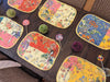 DaDa Bedding Set of 6-Pieces Hand-Made Placemats Cotton Fairytale Cottage Garden Patchwork Floral Table Mats - DaDa Bedding Collection