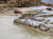 DaDa Bedding Country Rustic Camo Earthy Floral Sandy Beige Green Comforter Set (BM6118L-1) - DaDa Bedding Collection