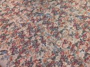 DaDa Bedding Wildflower Wonderland Floral Golden Beige Tan Square Dining Table Cloth (3100) - DaDa Bedding Collection