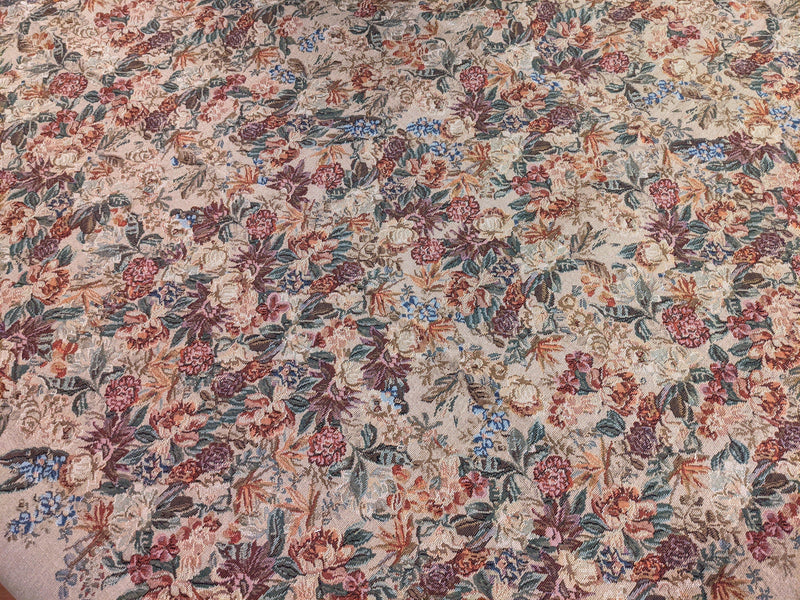 DaDa Bedding Wildflower Wonderland Floral Golden Beige Tan Square Dining Table Cloth (3100) - DaDa Bedding Collection