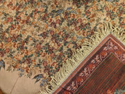 DaDa Bedding Wildflower Wonderland Floral Golden Beige Tan Square Dining Table Cloth (3100) - DaDa Bedding Collection