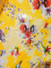 DaDa Bedding Set of 2 Radiant Sunshine Yellow Floral Window Curtain Panels - Natural Semi Sheer Hummingbirds Farmhouse Red Flowers Straight Tailored Edge - DaDa Bedding Collection