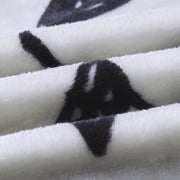 DaDa Bedding Soft Lightweight Fleece Throw Blanket, Yellow Fleur Floral Golden Orange Silver/Grey Background (XY1011) - DaDa Bedding Collection