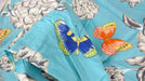 Bed Sheet - Tache 2-3 PC Cotton Butterfly Wonderland Blue Floral Colorful Girly Flat Sheet Set - DaDa Bedding Collection