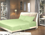 Tache 3-4 Piece Solid Sage Green Bed Sheet Set - DaDa Bedding Collection