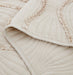 Bedspread - DaDa Bedding Bohemian Hourglass Coverlet Bedspread Set, Elegant Ivory Ruffles (JHW873) - DaDa Bedding Collection