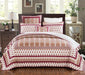 DaDa Bedding Bohemian Moroccan Tear Drop Rubies Paisley Cotton Bedspread Set (JHW-653) - DaDa Bedding Collection