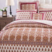 BEDSPREAD - DaDa Bedding Bohemian Moroccan Tear Drop Rubies Paisley Cotton Bedspread Set (JHW-653) - DaDa Bedding Collection