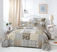 Bedspread - DaDa Bedding Bohemian Patchwork Moroccan Paisley Dreams Bedspread Set, Olive Green (JHW-885) - DaDa Bedding Collection