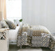 DaDa Bedding Bohemian Olive Brown Moroccan Paisley Floral Filigree Patchwork Cotton Bedspread Set (JHW-885) - DaDa Bedding Collection