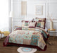 DaDalogy Floral Paisley Patchwork Cotton Quilted Bedspread