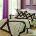DaDa Bedding Classic Elegant Velvety Ribbons Quilted Coverlet Bedspread Set (YG1024Beige) - DaDa Bedding Collection