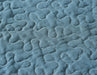 DaDa Bedding Bohemian Navy Blue Floral Medallion Quilted Bedspread Set (14932-3) - DaDa Bedding Collection