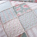 Bedspread - DaDa Bedding Hint of Mint Floral Pastel Cotton Patchwork Ruffle Bedspread Set (JHW-3036) - DaDa Bedding Collection