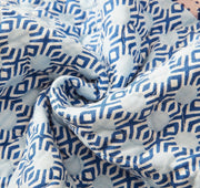 DaDa Bedding Mediterranean Blue Mint Green Patchwork Quilted Bedspread Set (JHW-884) - DaDa Bedding Collection