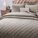 DaDa Bedding Velvety Soft Taupe Grey Velour Coverlet Bedspread Quilt Set (JHW831) - DaDa Bedding Collection