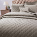 Bedspread - DaDa Bedding Velveteen Double Sided Quilted Coverlet Bedspread Set, Taupe Grey (JHW831) - DaDa Bedding Collection