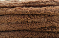 DaDa Bedding Luxurious Earthy Chocolate Brown Soft Warm Faux Fur Throw Blanket (K2) - DaDa Bedding Collection