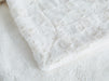 BLANKET - DaDa Bedding Luxury White Roses Warm Luxe Faux Fur Sherpa Fleece Throw Blanket (K11) - DaDa Bedding Collection