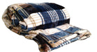 Blanket/ Throw - Tache Super Soft Winter Cabin Flannel Polyester Throw Blanket - DaDa Bedding Collection