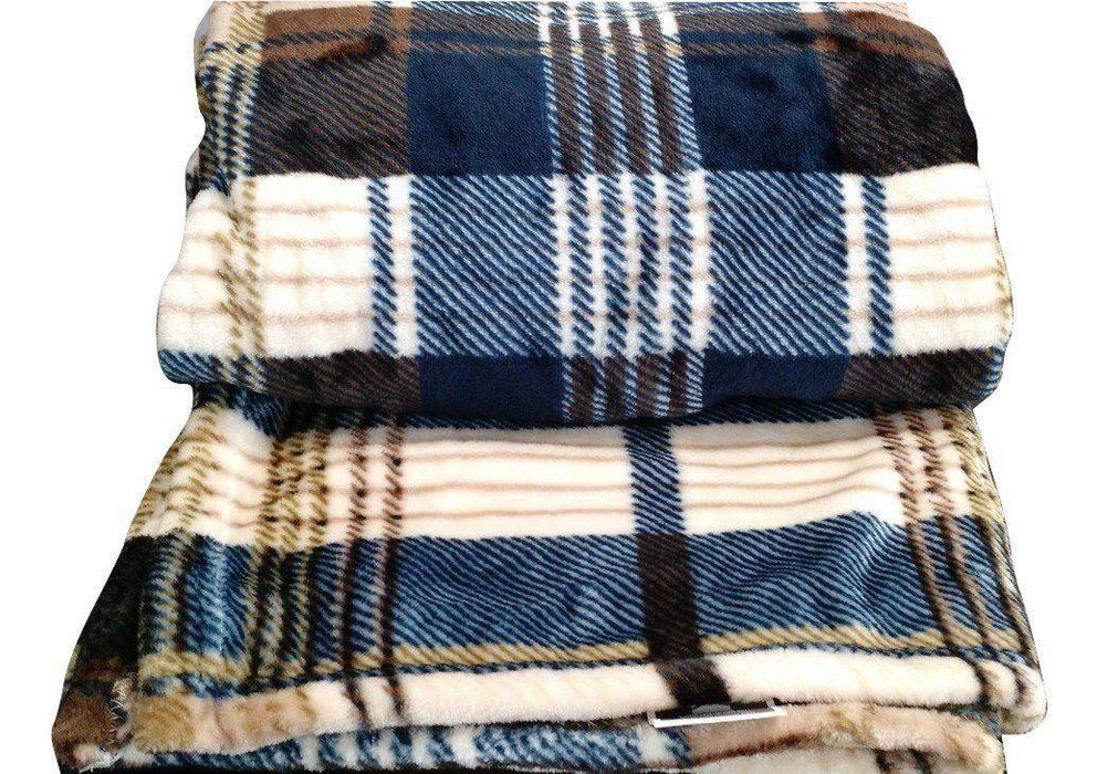 Blanket/ Throw - Tache Super Soft Winter Cabin Flannel Polyester Throw Blanket - DaDa Bedding Collection