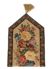 DaDa Bedding Set of 3-Pieces - Breath of Spring Floral Beige Woven Dining Tapestry Table Runners (3089) - DaDa Bedding Collection