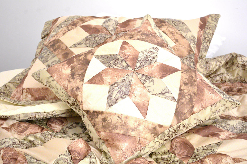 DaDa Bedding Country Rustic Camo Earthy Floral Sandy Beige Green Comforter Set (BM6118L-1) - DaDa Bedding Collection