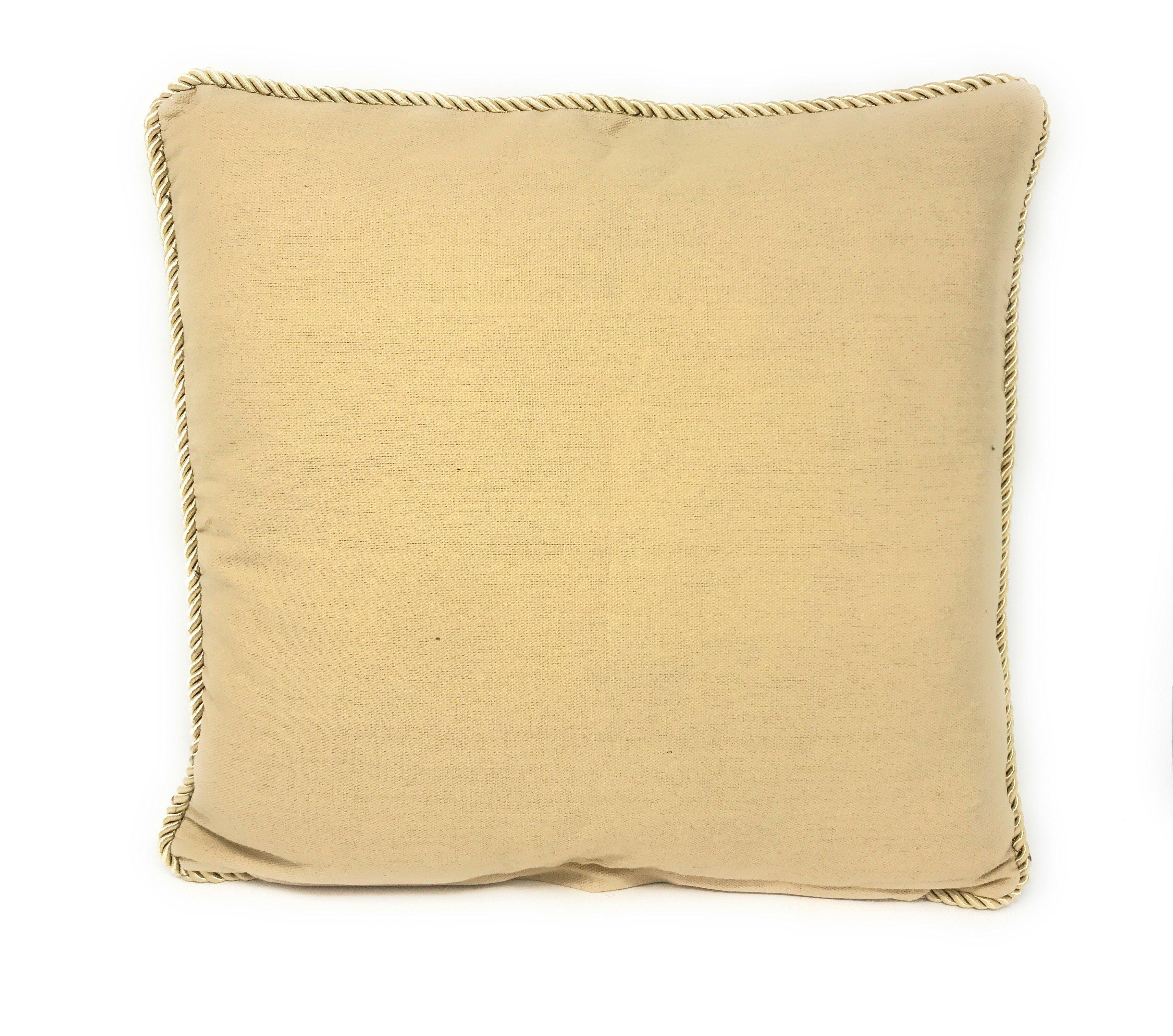 DaDa Bedding Apricot Fruit Elegant Accent Throw Pillow Cushion Cover - 1-Piece - 18" - DaDa Bedding Collection