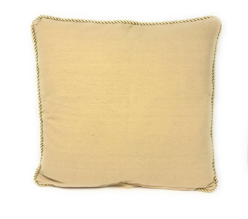 DaDa Bedding Apricot Fruit Elegant Accent Throw Pillow Cushion Cover - 1-Piece - 18" - DaDa Bedding Collection