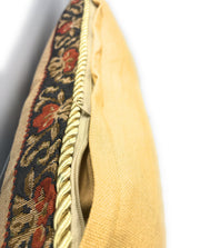 DaDa Bedding Breath of Spring Dark Border Floral Elegant Throw Pillow Cushion Cover 18" x 18" - DaDa Bedding Collection