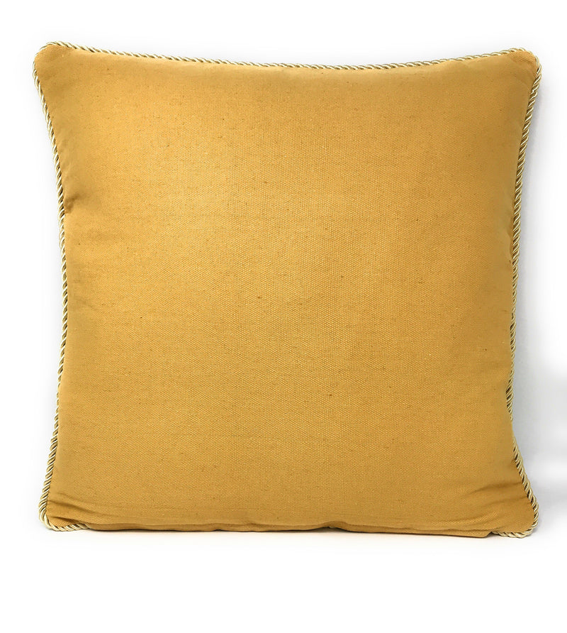 DaDa Bedding Breath of Spring Dark Border Floral Elegant Throw Pillow Cushion Cover 18" x 18" - DaDa Bedding Collection