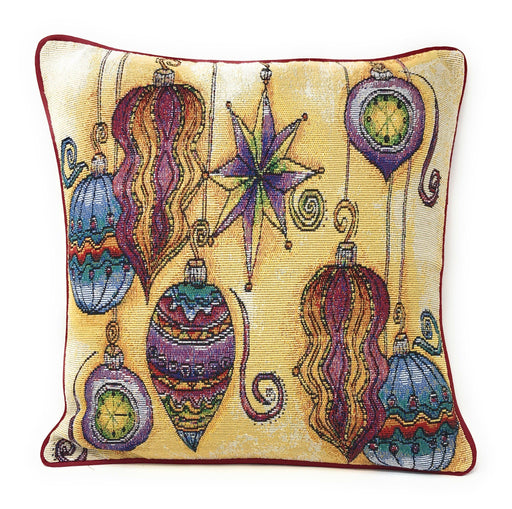 DaDa Bedding Bohemian Lantern Ornaments Tapestry Throw Pillow Cover 16" x 16" (14916) - DaDa Bedding Collection