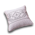 DaDa Bedding Whimsical Lavender Purple Grey Yarn Dyed Euro Pillow Sham Cover, 26" x 26 (JHW866) - DaDa Bedding Collection