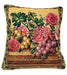 DaDa Bedding Romantic Parade of Fruit & Roses Tapestry Throw Pillow Cushion Cover, 1-Piece 18"-DaDa Bedding Collection