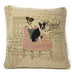 DaDa Bedding Royal Dogs French Bulldog Beagle Throw Pillow Cushion Cover, 1-Piece 18"-DaDa Bedding Collection