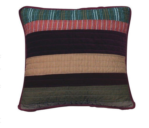 DaDa Bedding Set of Two Desert Sands Striped Velveteen Cushion Covers, 18", 2-PCS (JHW-577-CC) - DaDa Bedding Collection